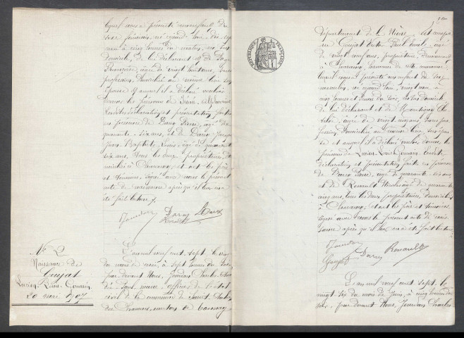 Saint-Aubin-des-Chaumes : actes d'état civil.