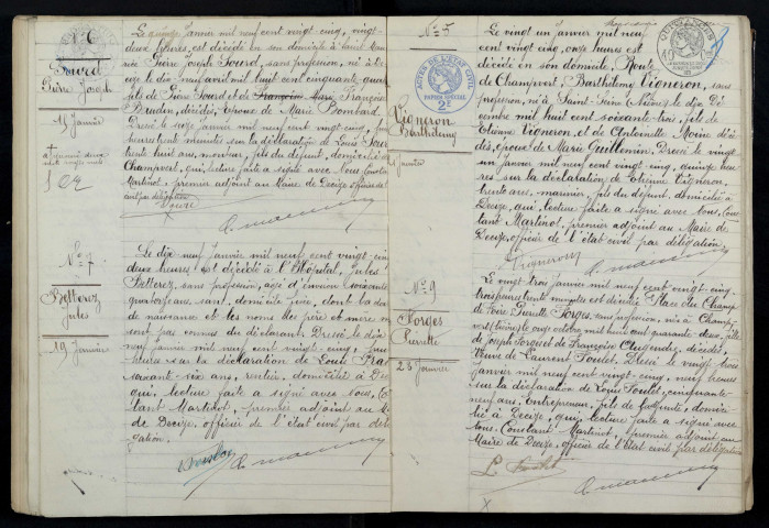 Decize : actes d'état civil (décès).