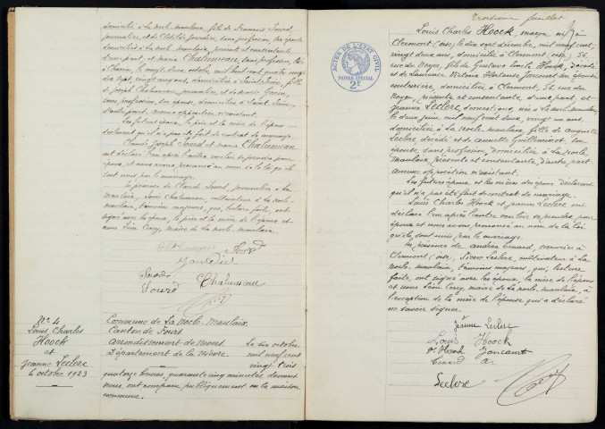 La Nocle-Maulaix : actes d'état civil.