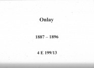 Onlay : actes d'état civil.