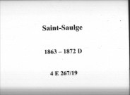 Saint-Saulge : actes d'état civil.