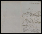 MAUFOY (C. et J.), à Nevers : 1 lettre.