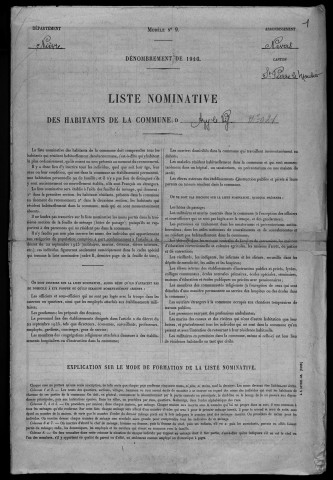 Azy-le-Vif : recensement de 1946