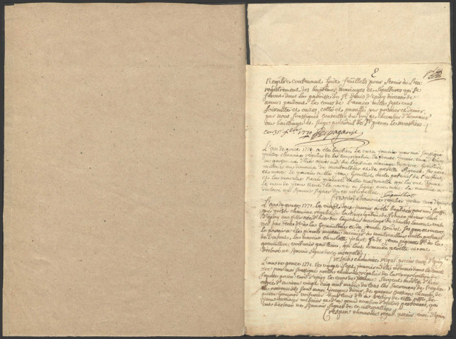 Epiry : registres paroissiaux.