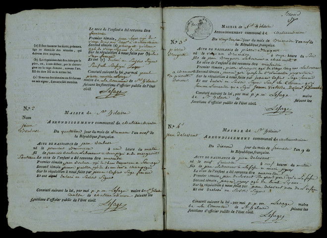 Saint-Hilaire-en-Morvan : actes d'état civil.