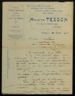 TESSON (Maurice), éditeur à Limoges : 2 lettres.