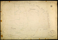 Montsauche-les-Settons, cadastre ancien : plan parcellaire de la section D dite de Montélesme, feuille 6