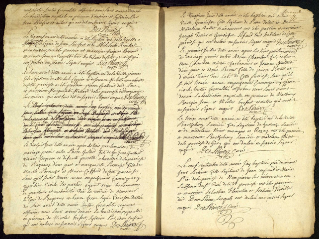 Saint-Bonnot : registres paroissiaux.