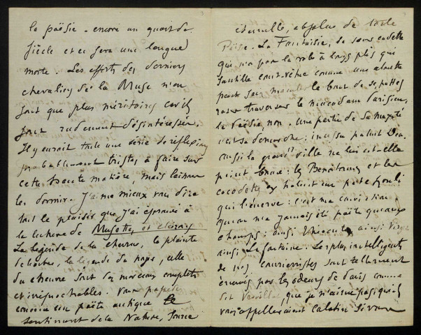 ROLLAND (Amédée), poète (1829-1868) : 3 lettres.
