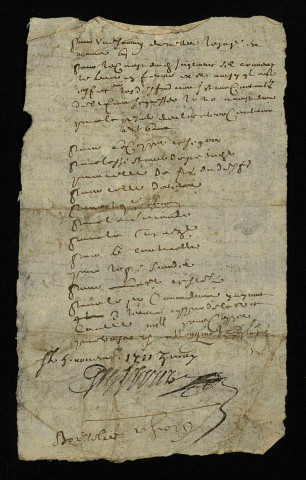 Confection d'un terrier dans les environs de Decize : notes, correspondance.