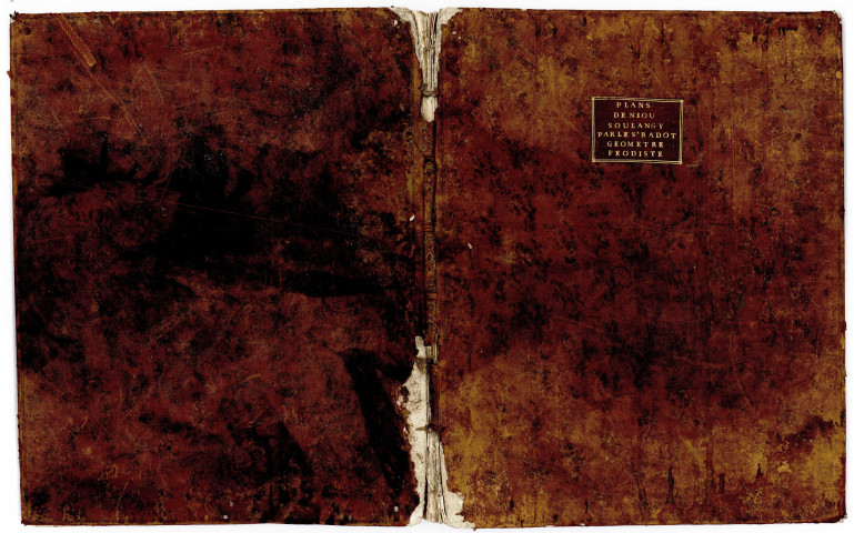 Plans de Nioux, Soulangy, par le Sr Radot géomètre féodiste, pour François de Saulieu, seigneur du Marais : atlas terrier.