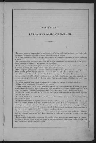 Bureau de Nevers, classe 1886 : fiches matricules n° 1496 à 1995