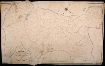 Saint-Honoré-les-Bains, cadastre ancien : plan parcellaire de la section B dite de la Queudre, feuille 3