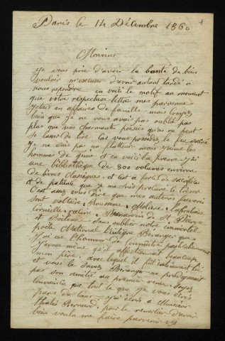 CHAPLAIN (Jules Clément), sculpteur (1839-1909) : 3 lettres.