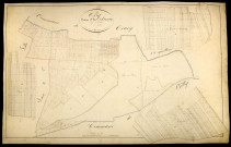 Oisy, cadastre ancien : plan parcellaire de la section B dite de la Champagne, feuille 1