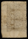 Mariage à Sémelay de Jean Plantard et de Jeanne Peponneau fille de Denize Plantard : contrat de mariage.