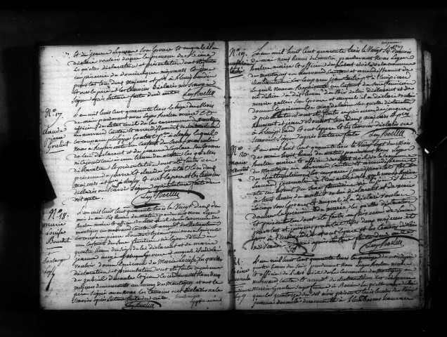 Montigny-en-Morvan : actes d'état civil.