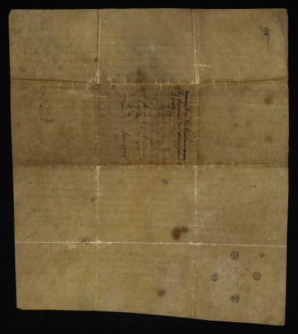 Impôts et taxes. - Décimes, exemption du prieuré de Monceaux-le-Comte : ordonnance avec marque sigillaire.