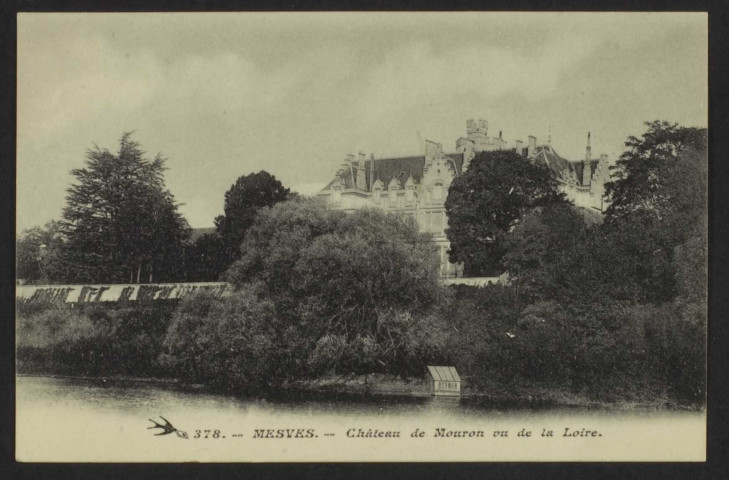 MESVES -SUR – LOIRE – 378 – Château de Mouron vu de la Loire