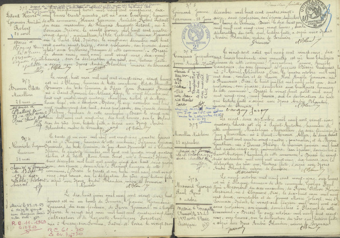 Sermoise-sur-Loire : actes d'état civil.