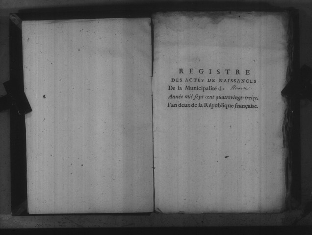Nuars : actes d'état civil.