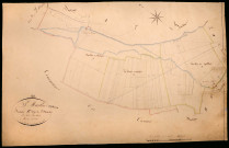 Saint-Martin-sur-Nohain, cadastre ancien : plan parcellaire de la section B dite de Saint-Martin, feuille 1