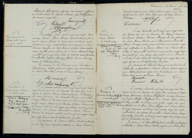 Saint-Firmin : actes d'état civil.