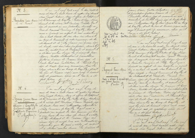 Tazilly : actes d'état civil.