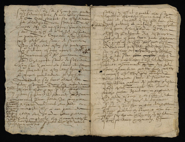 Mariage de Simon Desgranges, de Moulins-Engilbert, et de Claudine Vaucoret, fille de Blaise « Vaulcauret » lieutenant particulier au bailliage de Château-Chinon : contrat de mariage.