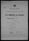Nevers, Quartier de Loire, 4e section : recensement de 1926