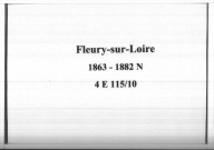 Fleury-sur-Loire : actes d'état civil.