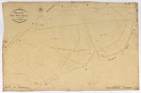 Bazoches, cadastre ancien : plan parcellaire de la section D dite d'Armance, feuille 3