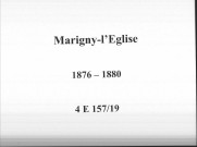 Marigny-l'Eglise : actes d'état civil.