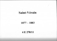Saint-Vérain : actes d'état civil.