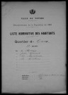 Nevers, Quartier du Croux, 32e section : recensement de 1931