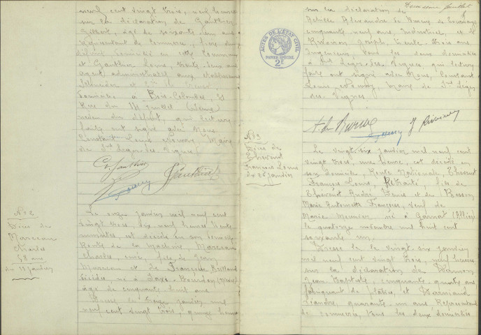 Saint-Léger-des-Vignes : actes d'état civil (décès).