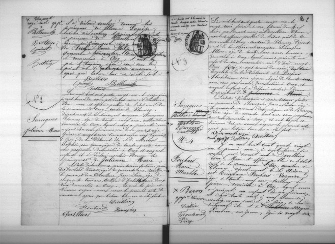 Oisy : actes d'état civil.