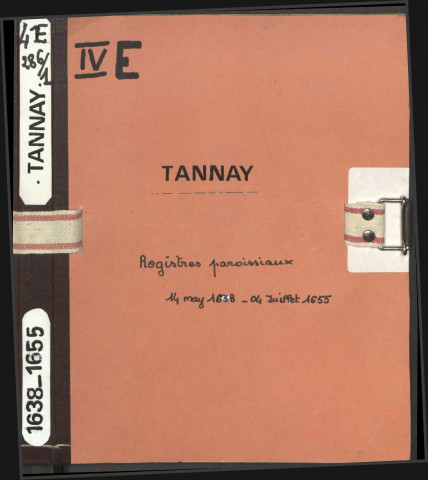 Tannay : registres paroissiaux.