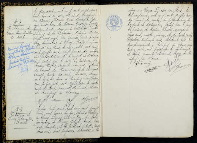 Marigny-sur-Yonne : actes d'état civil.