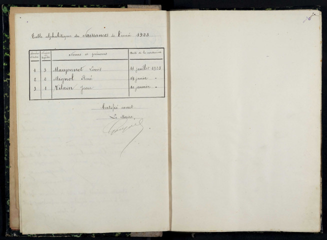 La Marche : actes d'état civil.