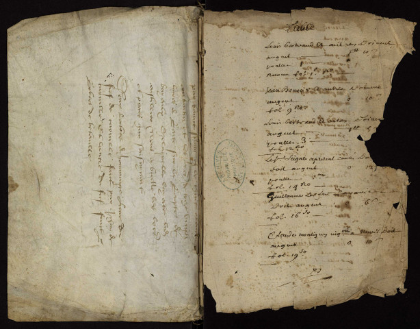 Tenures roturières à Nevers et ses environs : terrier.