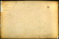 Moux-en-Morvan, cadastre ancien : plan parcellaire de la section E dite de la Velle sous Moux, feuille 1