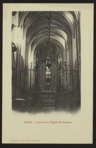 COSNE – Intérieur de l’Église St-Jacques