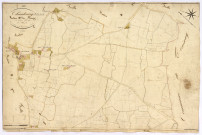 Chantenay-Saint-Imbert, cadastre ancien : plan parcellaire de la section D dite du Bourg, feuille 1
