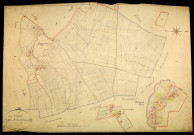 Nuars, cadastre ancien : plan parcellaire de la section B dite de Nuars, feuille 1
