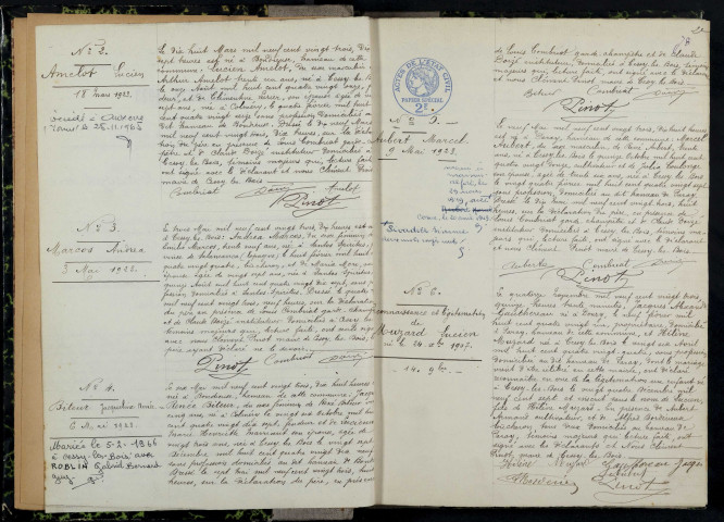 Cessy-les-Bois : actes d'état civil.