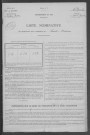 Saint-Brisson : recensement de 1926