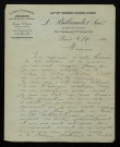 BILLAUDOT (L.), fabricant d'instruments de musique à Paris : 6 lettres.