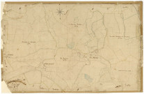 Luzy, cadastre ancien : plan parcellaire de la section E dite de la Chaise et des Baudins, feuille 6