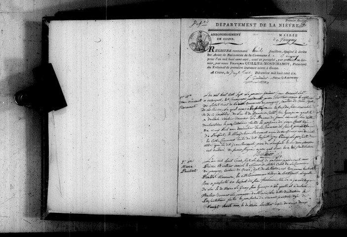 Pougny : actes d'état civil.